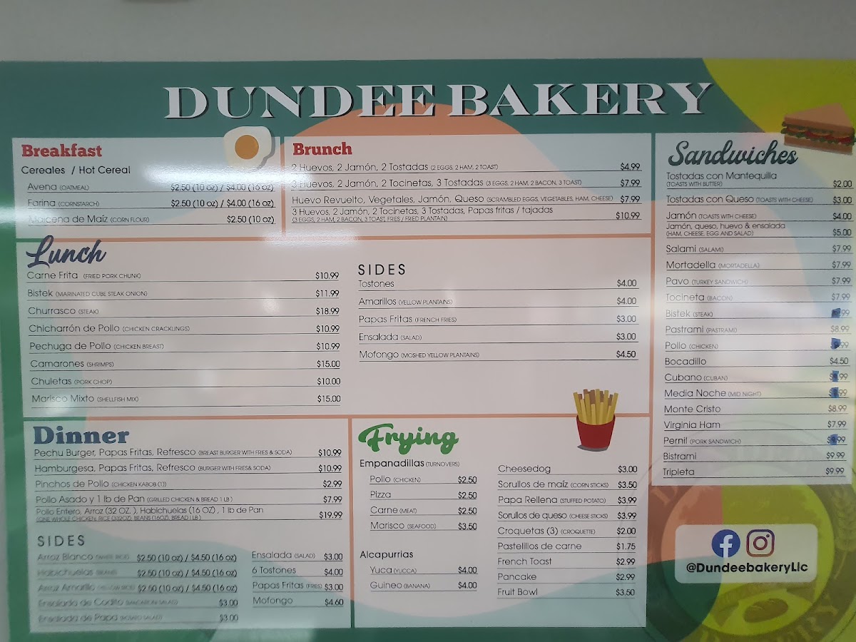 Dundee Bakery Menu - Image 3